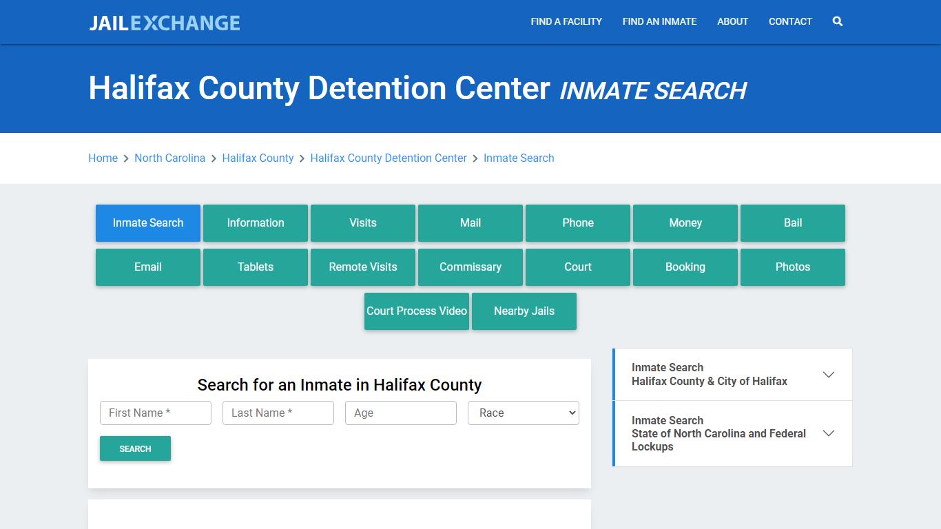 Halifax County Detention Center Inmate Search - Jail Exchange